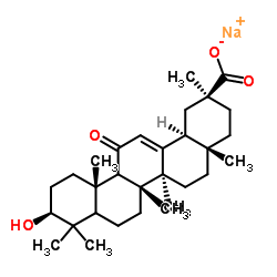 Glycyrrhetinic acid sodium salt Structure