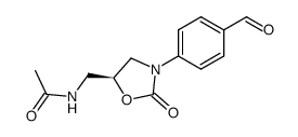 (S)-N-<<3-(4-formylphenyl)-2-oxo-5-oxazolidinyl>methyl>acetamide Structure