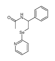 N-(1-phenyl-2-(2-pyridylseleno)ethyl)acetamide结构式