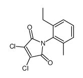 N-(2-Ethyl-6-methylphenyl)-2,3-dichloromaleimide structure