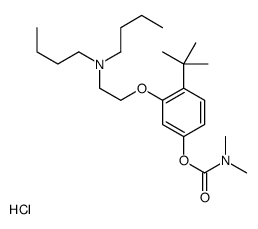 [4-tert-butyl-3-[2-(dibutylamino)ethoxy]phenyl] N,N-dimethylcarbamate,hydrochloride结构式