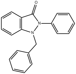 1-Benzyl-2-phenyl-1H-indazol-3(2H)-one结构式
