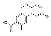 4-(2,5-dimethoxyphenyl)-2-fluorobenzoic acid Structure