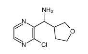 (3-chloropyrazin-2-yl)-(oxolan-3-yl)methanamine结构式