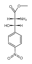 (+/-)-methyl (βR)-β-hydroxy-4-nitro-1-phenylalaninate结构式