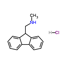 1-(9H-Fluoren-9-yl)-N-methylmethanamine hydrochloride (1:1) Structure