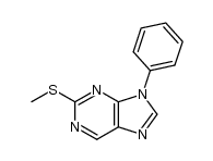 2-methylthio-9-phenyl-9H-purine结构式