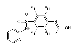 N-Acetyl sulfapyridine-d4结构式