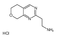 2-(6,8-dihydro-5H-pyrano[3,4-d]pyrimidin-2-yl)ethanamine,hydrochloride Structure