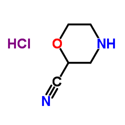吗啉-2-甲腈盐酸盐结构式