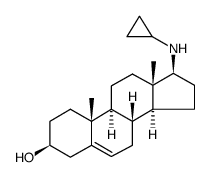 17-(Cyclopropylamino)androst-5-en-3-ol structure