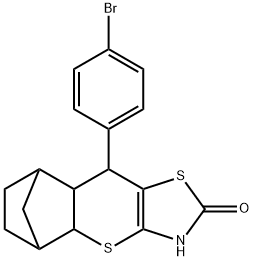 9-(4-bromophenyl)-3,7-dithia-5-azatetracyclo[9.2.1.0~2,10~.0~4,8~]tetradec-4(8)-en-6-one picture