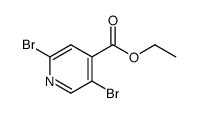 Ethyl 2,5-dibromo-4-pyridinecarboxylate结构式