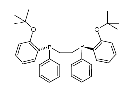 (Rp,Rp)-1,2-bis[(2-tert-butoxyphenyl)(phenyl)phosphino]ethane结构式