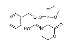 ethyl 2-dimethoxyphosphoryl-2-(phenylmethoxycarbonylamino)acetate结构式