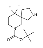 叔-丁基 10,10-二氟-2,7-二氮杂螺[4.5]癸烷-7-甲酸基酯结构式