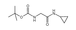 tert-butyl 2-(cyclopropylamino)-2-oxoethylcarbamate Structure