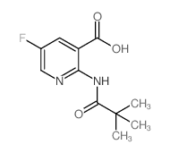 5-Fluoro-2-pivalamidonicotinic acid Structure