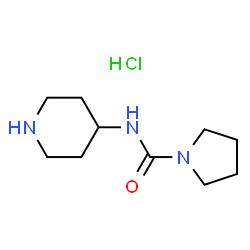 N-(Piperidin-4-yl)pyrrolidine-1-carboxamide hydrochloride structure