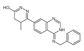 3-[4-(benzylamino)quinazolin-7-yl]-4-methyl-4,5-dihydro-1H-pyridazin-6-one结构式