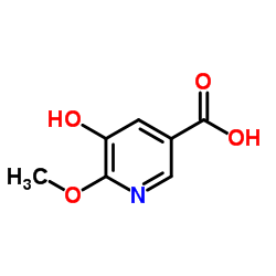 5-hydroxy-6-methoxypyridine-3-carboxylicacid Structure