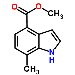 Methyl 7-methyl-1H-indole-4-carboxylate结构式