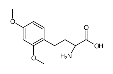 (2S)-2-amino-4-(2,4-dimethoxyphenyl)butanoic acid结构式