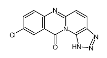 9-Chloro-1,2,3-triazolo(4',5':5,6)pyrido(2,1-b)quinazolin-11(1H)-one结构式