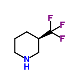 (3R)-3-(Trifluoromethyl)piperidine Structure