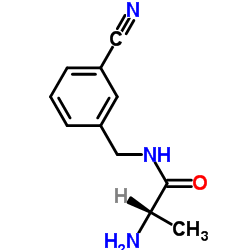 N-(3-Cyanobenzyl)alaninamide Structure
