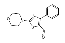 2-吗啉-4-基-4-苯基噻唑-5-甲醛结构式