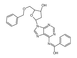 6-N-benzoyl-5'-O-benzyl-2'-deoxyadenosine结构式