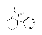 2-(1-(propan-1-oyl))-2-phenyl-1,3-dithiane Structure