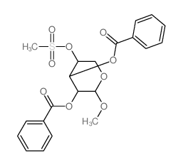 Arabinopyranoside,methyl, 2,3-dibenzoate 4-methanesulfonate, b-L- (8CI)结构式