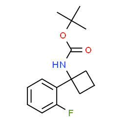 tert-butyl 1-(2-fluorophenyl)cyclobutylcarbamate Structure