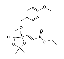 ethyl (E)-3-((4S,5S)-5-((4-methoxybenzyloxy)methyl)-2,2-dimethyl-1,3-dioxolan-4-yl)acrylate Structure