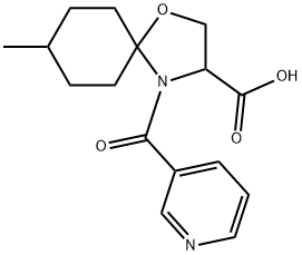 8-甲基-4-(吡啶-3-羰基)-1-氧代-4-氮杂螺[4.5]癸烷-3-羧酸图片