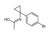 N-[1-(4-溴苯基)环丙基]乙酰胺结构式