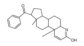 (1S,3aS,3bS,5aR,9aR,9bS,11aS)-1-benzoyl-9a,11a-dimethyl-1,2,3,3a,3b,4,5,5a,6,9b,10,11-dodecahydroindeno[5,4-f]quinolin-7-one Structure