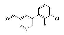 5-(3-chloro-2-fluorophenyl)pyridine-3-carbaldehyde结构式