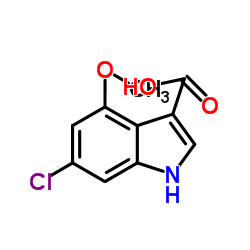 6-Chloro-4-methoxy-1H-indole-3-carboxylic acid Structure