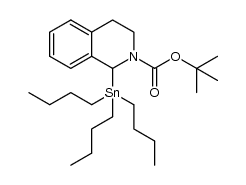 O-tert-butyl 1-(tributylstannyl)-3,4-dihydroisoquinoline-2(1H)-carboxylate Structure