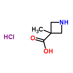 3-Methyl-3-azetidinecarboxylic acid hydrochloride (1:1)结构式