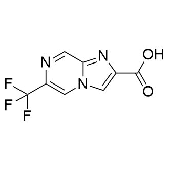 6-(三氟甲基)咪唑并[1,2-a]吡嗪-2-羧酸结构式
