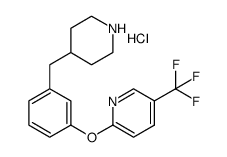 2-(3-Piperidin-4-Ylmethyl-Phenoxy)-5-Trifluoromethyl-Pyridine Hydrochloride Structure