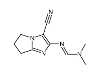 2-(N-Dimethylaminomethyleneamino)-3-cyano-5,6-dihydro-7H-pyrrolo<1,2-a>imidazole Structure