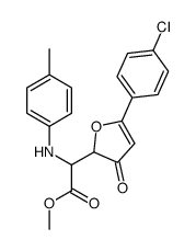 methyl 2-[5-(4-chlorophenyl)-3-oxofuran-2-yl]-2-(4-methylanilino)acetate Structure