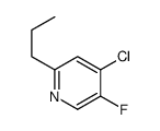 4-chloro-5-fluoro-2-propylpyridine结构式