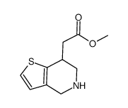methyl2-(4,5,6,7-tetrahydrothieno[3,2-c]pyridin-7-yl)acetate Structure