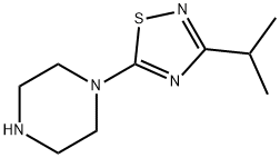 1-[3-(propan-2-yl)-1,2,4-thiadiazol-5-yl]piperazine structure